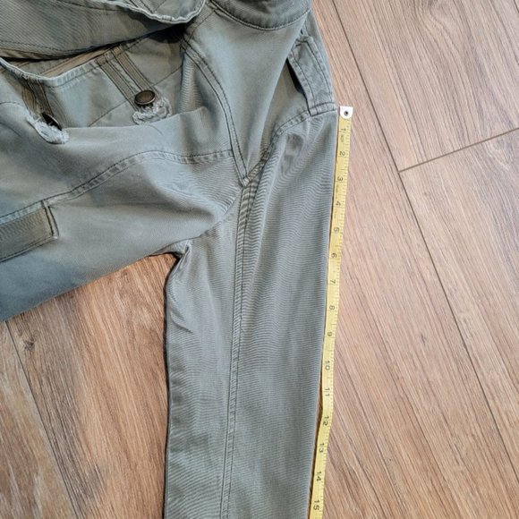 Hollister Camo Green Moto Biker Style Cropped Streetwear Y2K Jacket - Size M - Picture 6 of 12